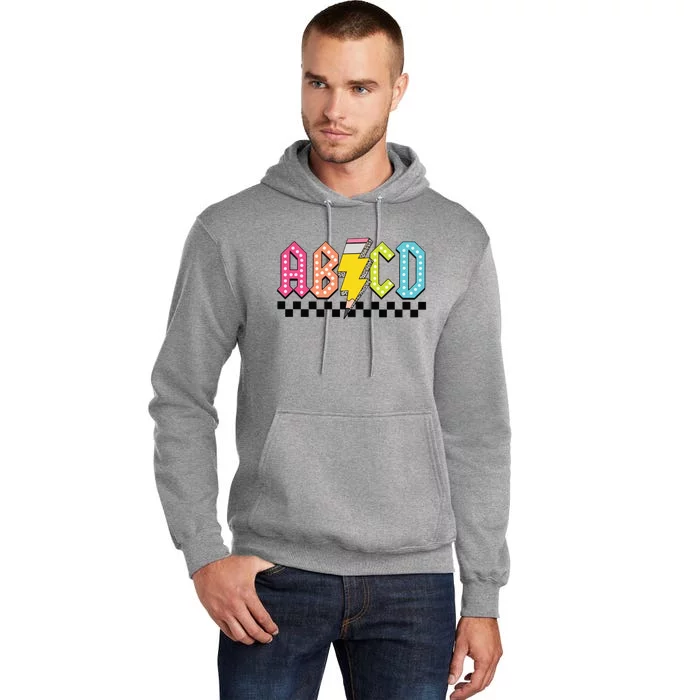 Abcd Teacher Tall Hoodie