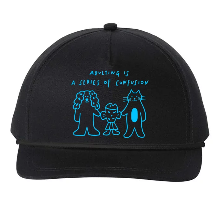 Anna Tfoolswhodream Adulting Is A Series Of Confusion Snapback Five-Panel Rope Hat