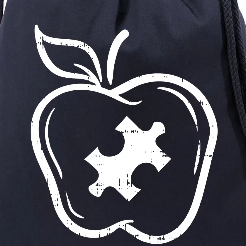 Autism Teacher Drawstring Bag