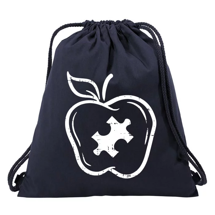 Autism Teacher Drawstring Bag