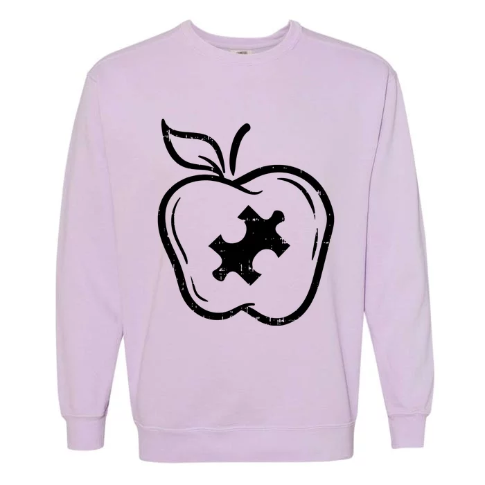 Autism Teacher Garment-Dyed Sweatshirt