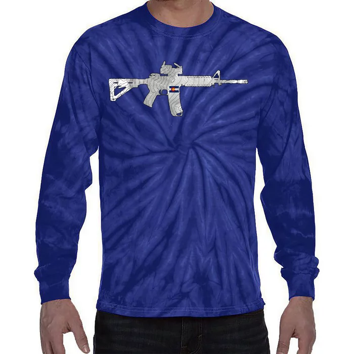 AR Topographic Tie-Dye Long Sleeve Shirt