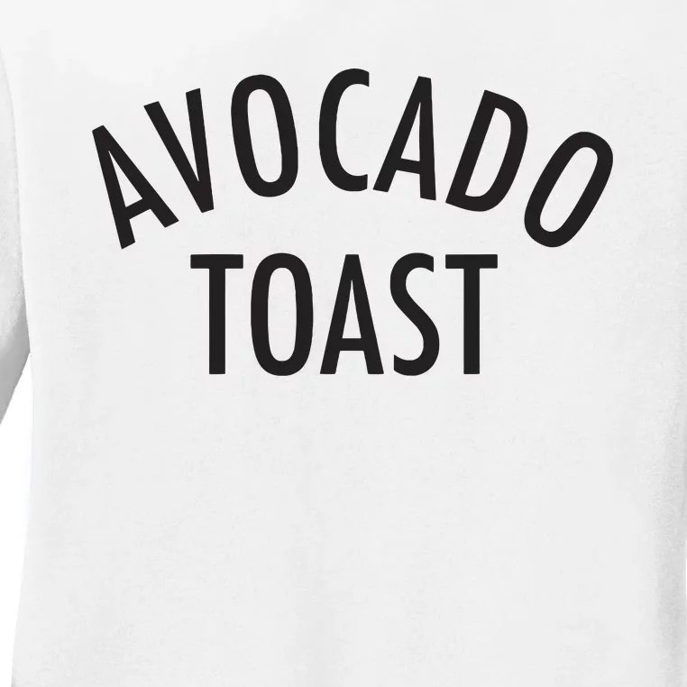 Avocado Toast Ladies Long Sleeve Shirt