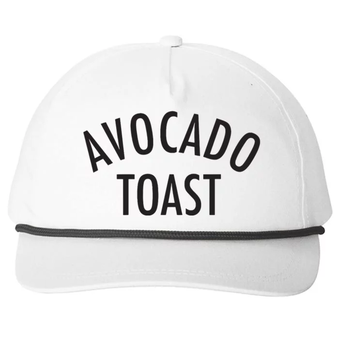 Avocado Toast Snapback Five-Panel Rope Hat