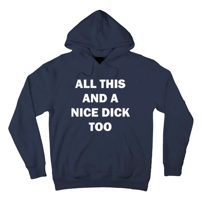 All This And A Nice Dick Too Offensive Adult Humor Hoodie