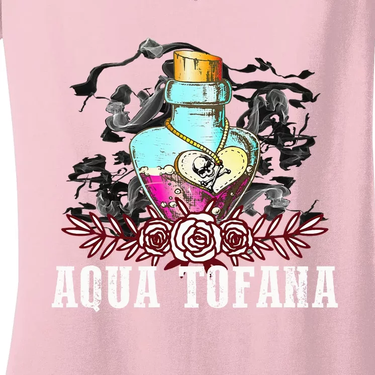 Aqua Tofana Aqua Tofana Bailey Favorites True Crime Lover Women's V-Neck T-Shirt