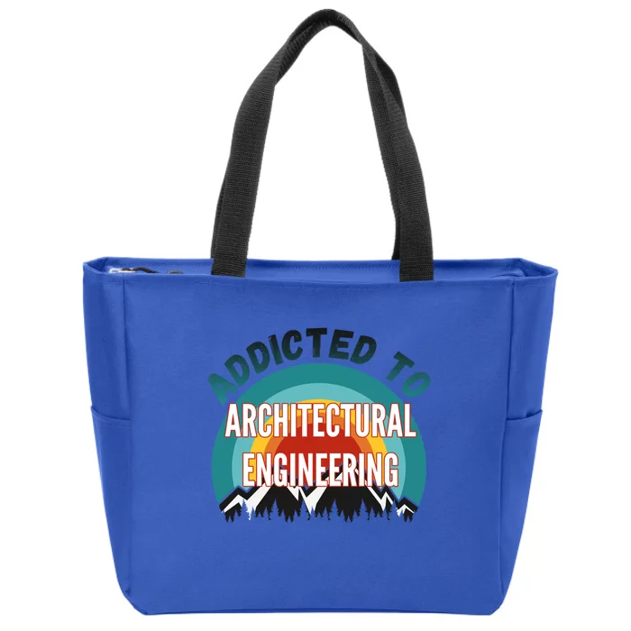 Addicted To Architectural Engineering College Major Gift Zip Tote Bag