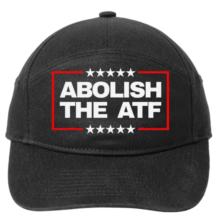 Abolish The Atf Bold Political Statement Design 7-Panel Snapback Hat