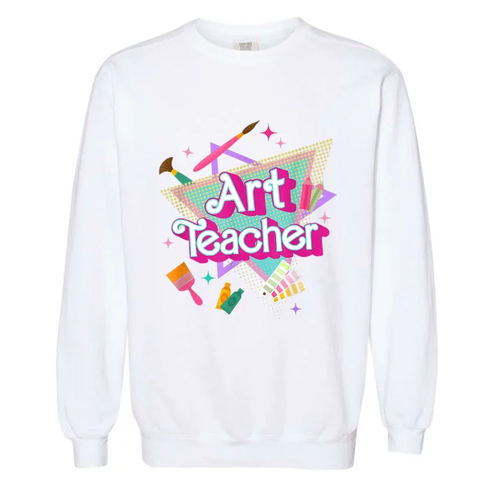 Art Teacher Art Therapist Hooray Its Art Day Back To School Garment-Dyed Sweatshirt