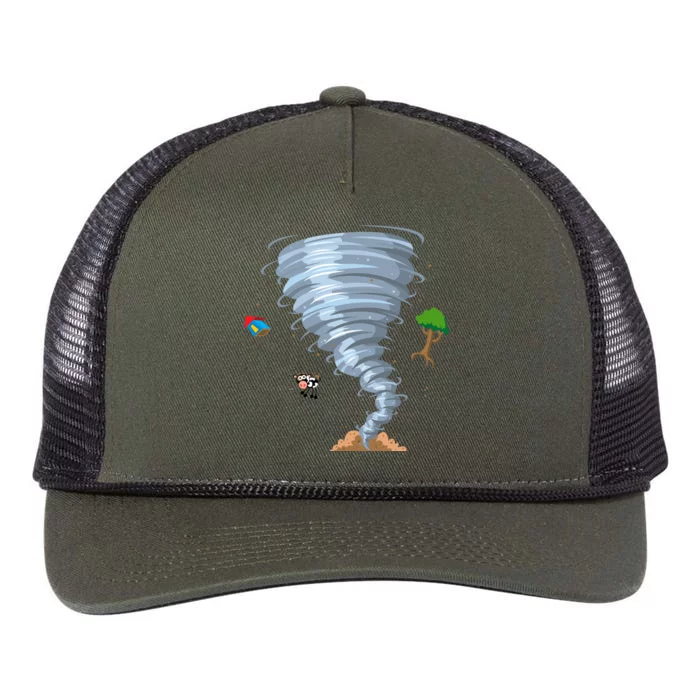 Awesome Tornado And Storm Chaser Severe Weather Lover Cool Gift Retro Rope Trucker Hat Cap