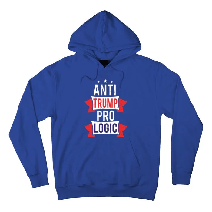 Anti Trump Af Pro Logic Resist President Funny Gift Cool Gift Tall Hoodie