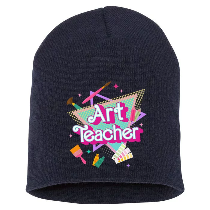 Art Teacher Art Therapist Hooray ItS Art Day Back To School Short Acrylic Beanie