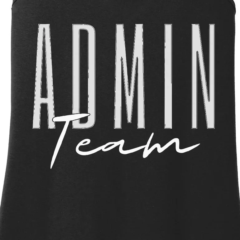 Admin Team Assistant Admin Squad Administrative Assistant Ladies Essential Tank