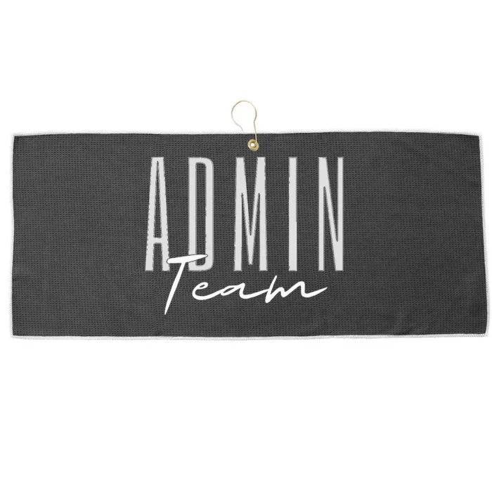 Admin Team Assistant Admin Squad Administrative Assistant Large Microfiber Waffle Golf Towel