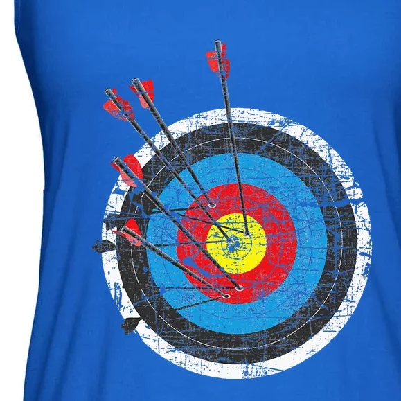 Archery Target Archer Bowman Bow Hunting Bowhunter Ladies Essential Flowy Tank