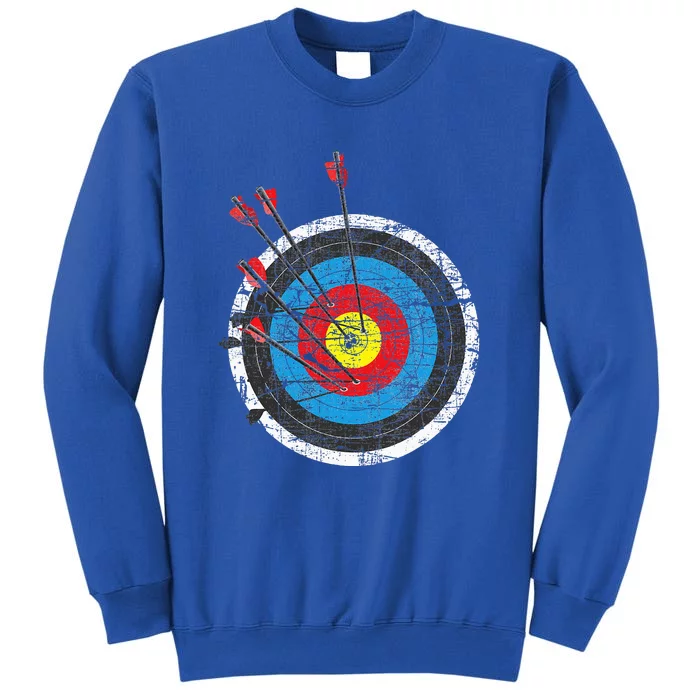 Archery Target Archer Bowman Bow Hunting Bowhunter Tall Sweatshirt