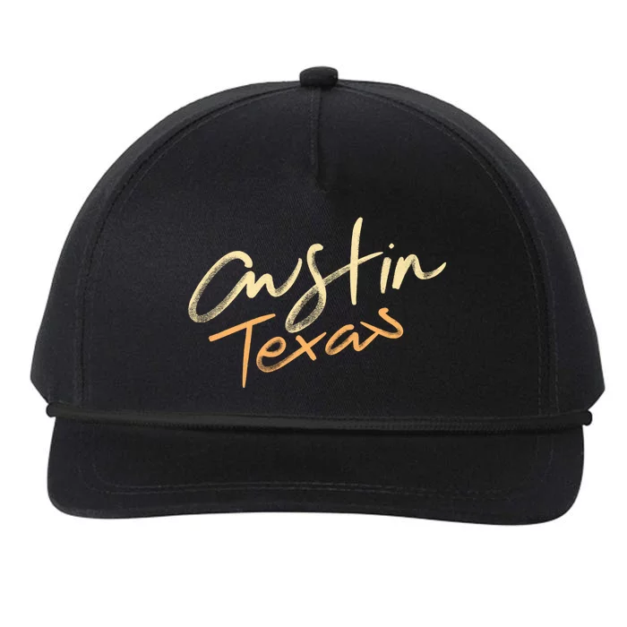 Austin Texas Snapback Five-Panel Rope Hat