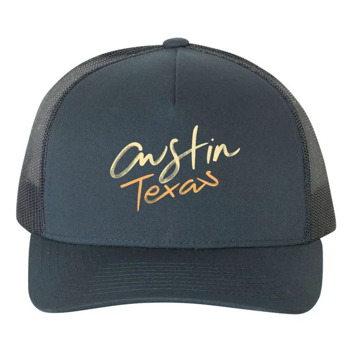 Austin Texas Yupoong Adult 5-Panel Trucker Hat