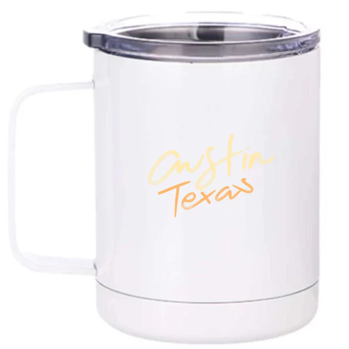 Austin Texas Front & Back 12oz Stainless Steel Tumbler Cup