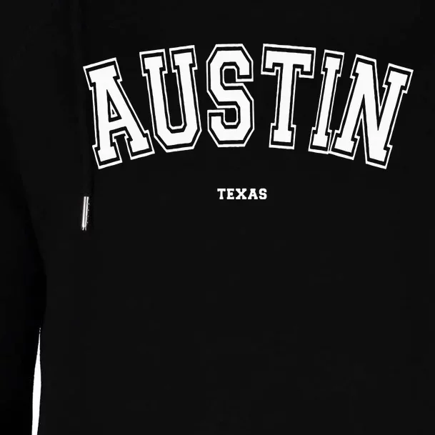 Austin Texas Womens Funnel Neck Pullover Hood