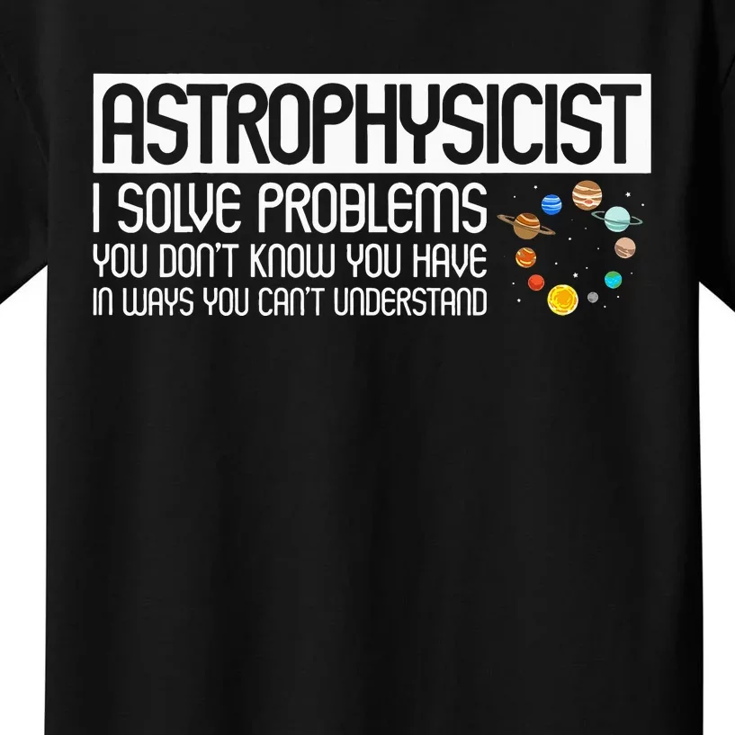 Astrophysics Telescope Astronomer Stars Galaxy Astrology Kids T-Shirt