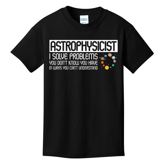 Astrophysics Telescope Astronomer Stars Galaxy Astrology Kids T-Shirt