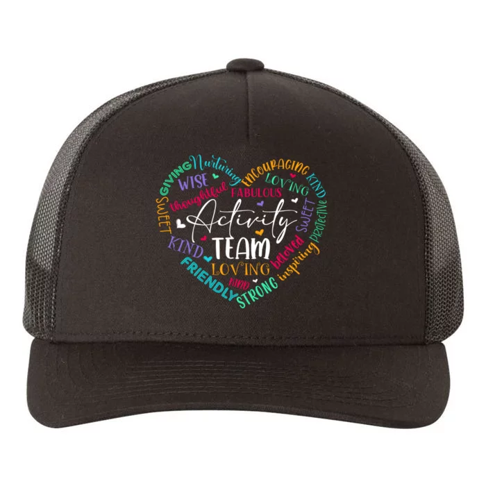 Activity Team Assistant Squad National Activity Professionals Week Yupoong Adult 5-Panel Trucker Hat