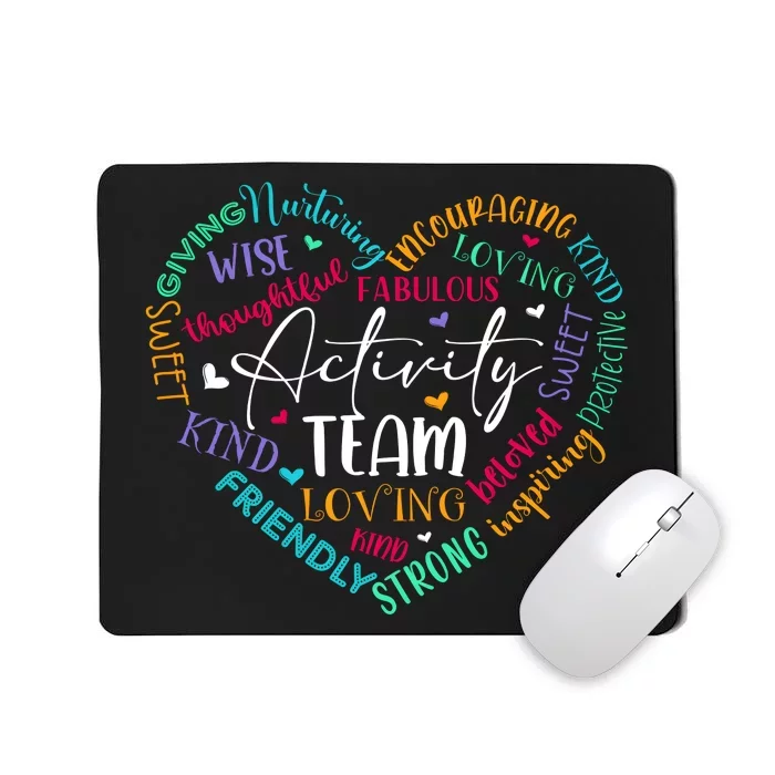 Activity Team Assistant Squad National Activity Professionals Week Mousepad