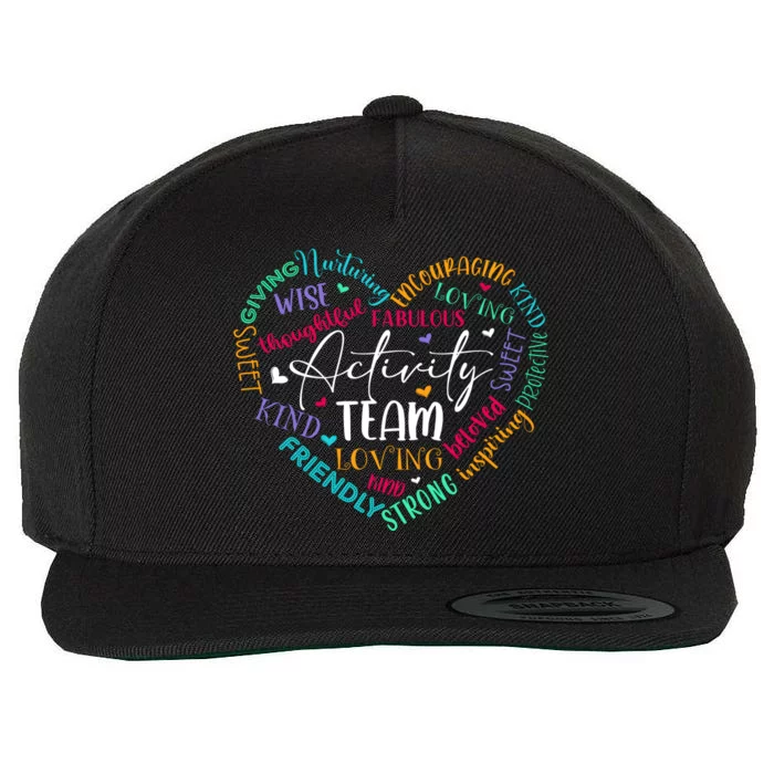 Activity Team Assistant Squad National Activity Professionals Week Wool Snapback Cap