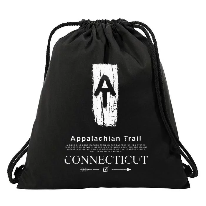 Appalachian Trail Blaze Connecticut Drawstring Bag