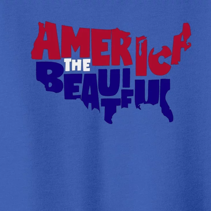 America The Beautiful Usa 4th Of July Patriotic Gift Toddler T-Shirt