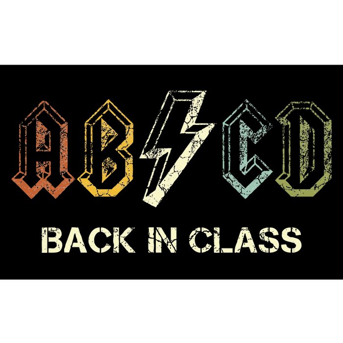 Abcd Teacher  Back To School Teacher Student Rock Bumper Sticker