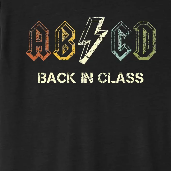 Abcd Teacher  Back To School Teacher Student Rock ChromaSoft Performance T-Shirt