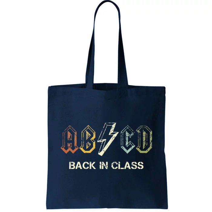 ABCD Teacher Back To School Teacher Student Rock Tote Bag