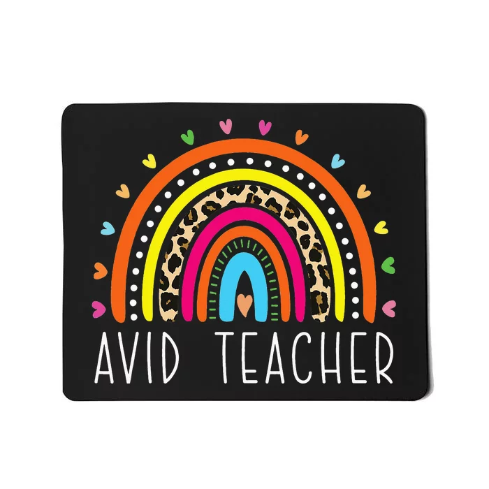 AVID Teacher Boho Rainbow Appreciation Mousepad