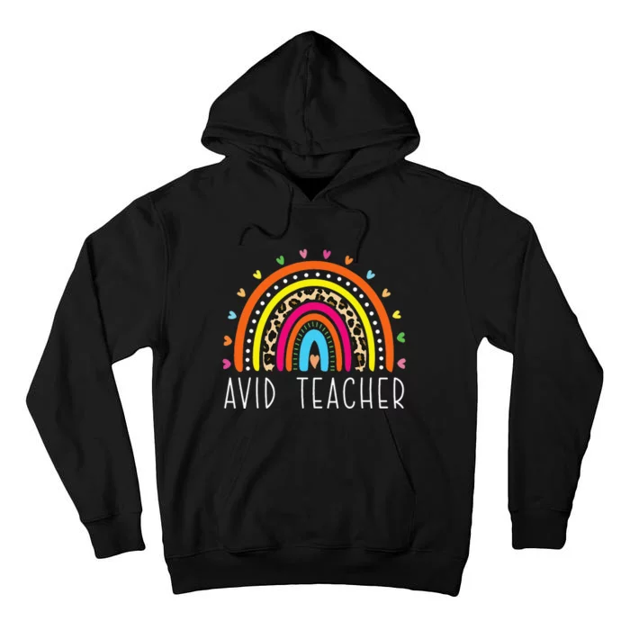 AVID Teacher Boho Rainbow Appreciation Tall Hoodie