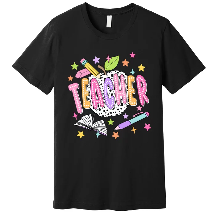 Apple Teacher Back To School Premium T-Shirt