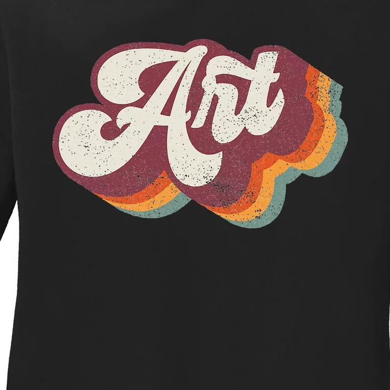 Art Teacher Back To School Ladies Long Sleeve Shirt