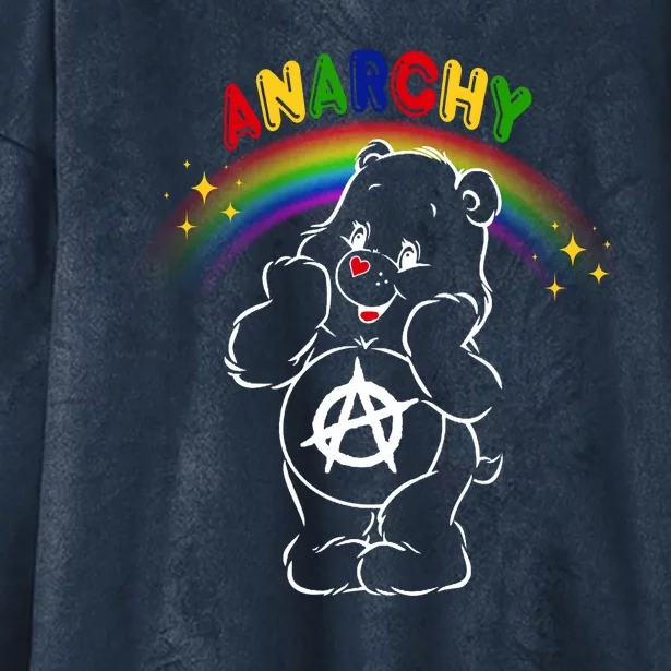 Anarchy Teddy Bear Hooded Wearable Blanket