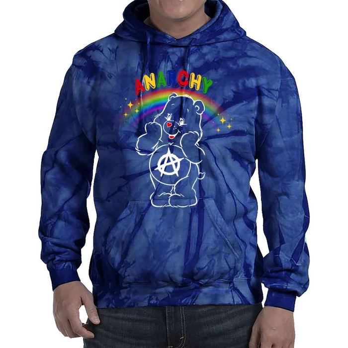 Anarchy Teddy Bear Tie Dye Hoodie