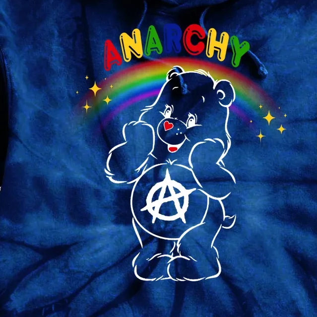 Anarchy Teddy Bear Tie Dye Hoodie