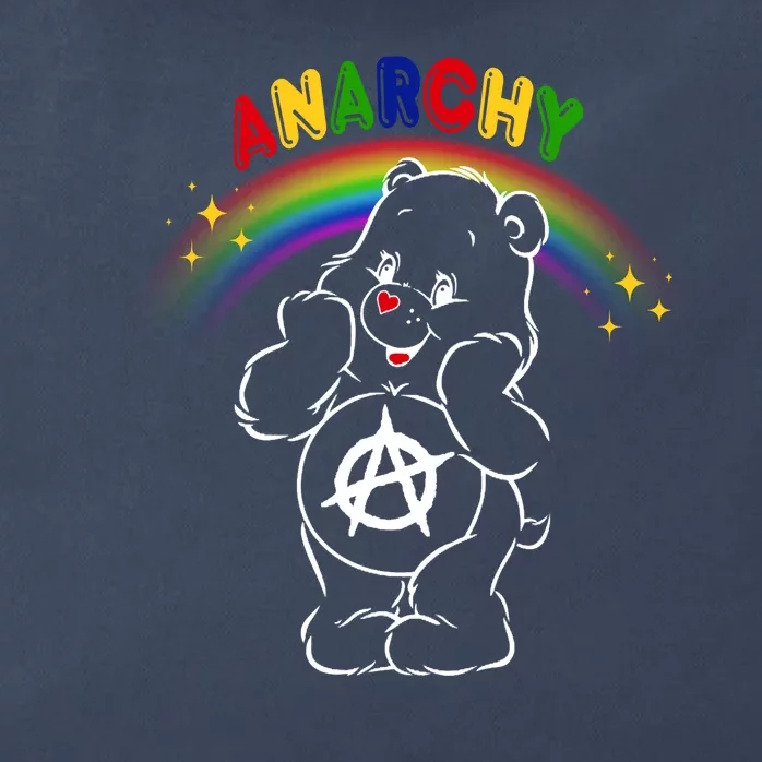 Anarchy Teddy Bear Zip Tote Bag