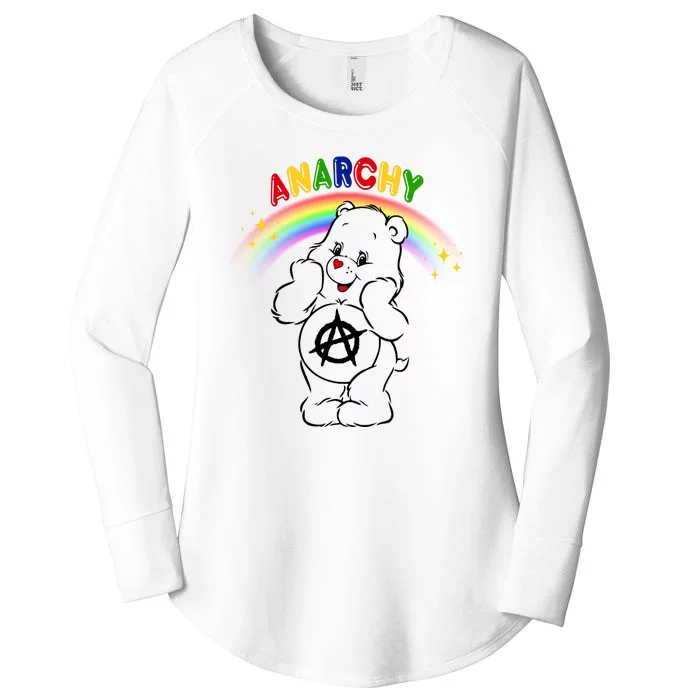 Anarchy Teddy Bear Women's Perfect Tri Tunic Long Sleeve Shirt