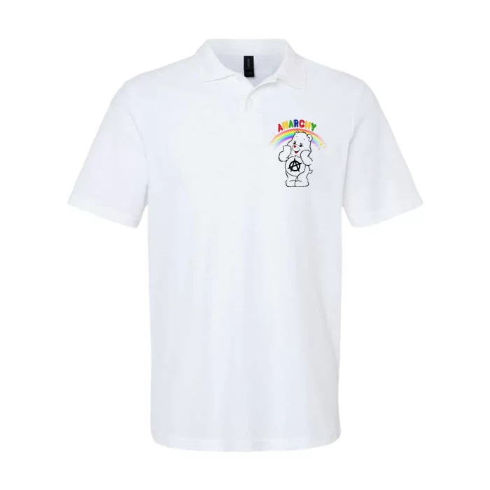 Anarchy Teddy Bear Softstyle Adult Sport Polo