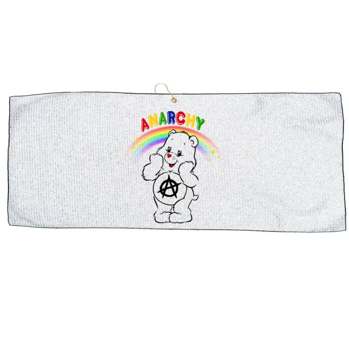 Anarchy Teddy Bear Large Microfiber Waffle Golf Towel