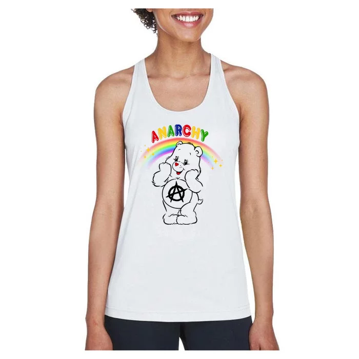 Anarchy Teddy Bear Women's Racerback Tank