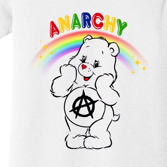 Anarchy Teddy Bear Baby Bodysuit