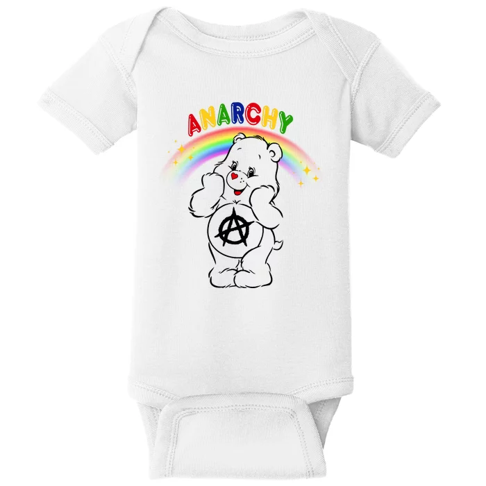 Anarchy Teddy Bear Baby Bodysuit