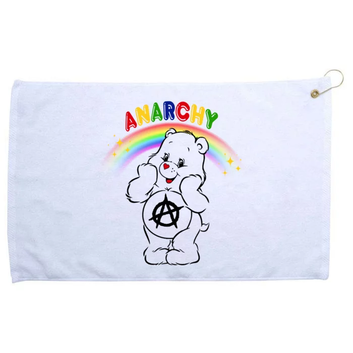 Anarchy Teddy Bear Grommeted Golf Towel