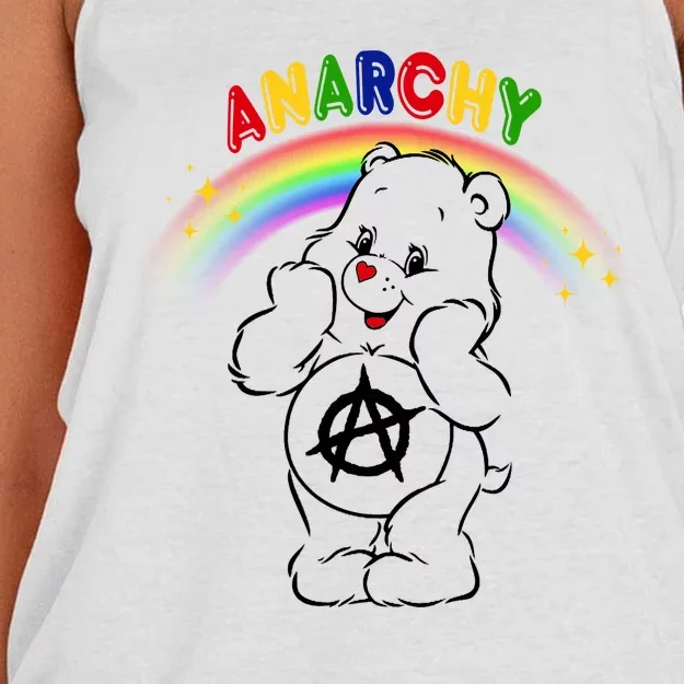 Anarchy Teddy Bear Women's Knotted Racerback Tank